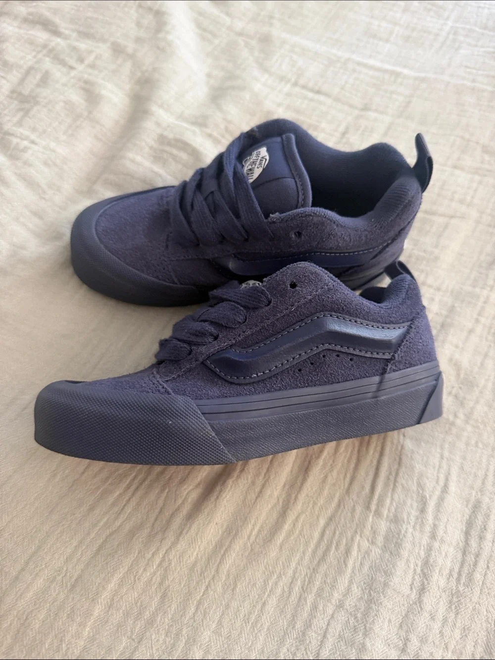 Vans Kids Navy Low-Top Skate Sneakers